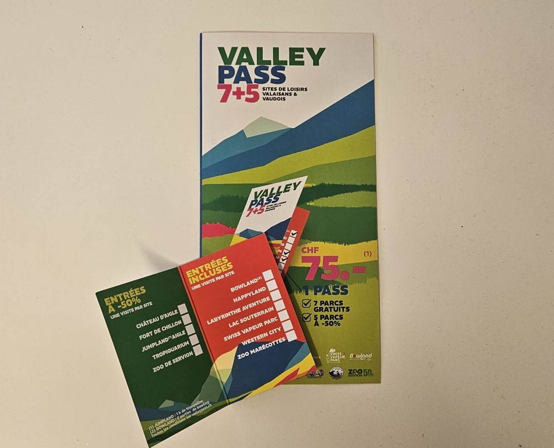 Douze parcs de loisirs vaudois et valaisans lancent le Valleypass